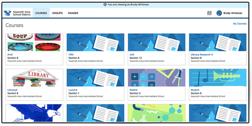 Course Listing View Pic